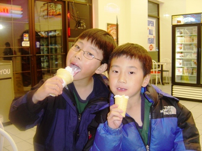 Boys eating ice cream.JPG