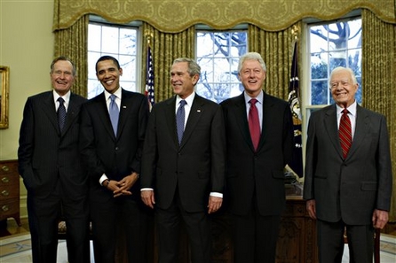 Former Presidents with Obama.jpg