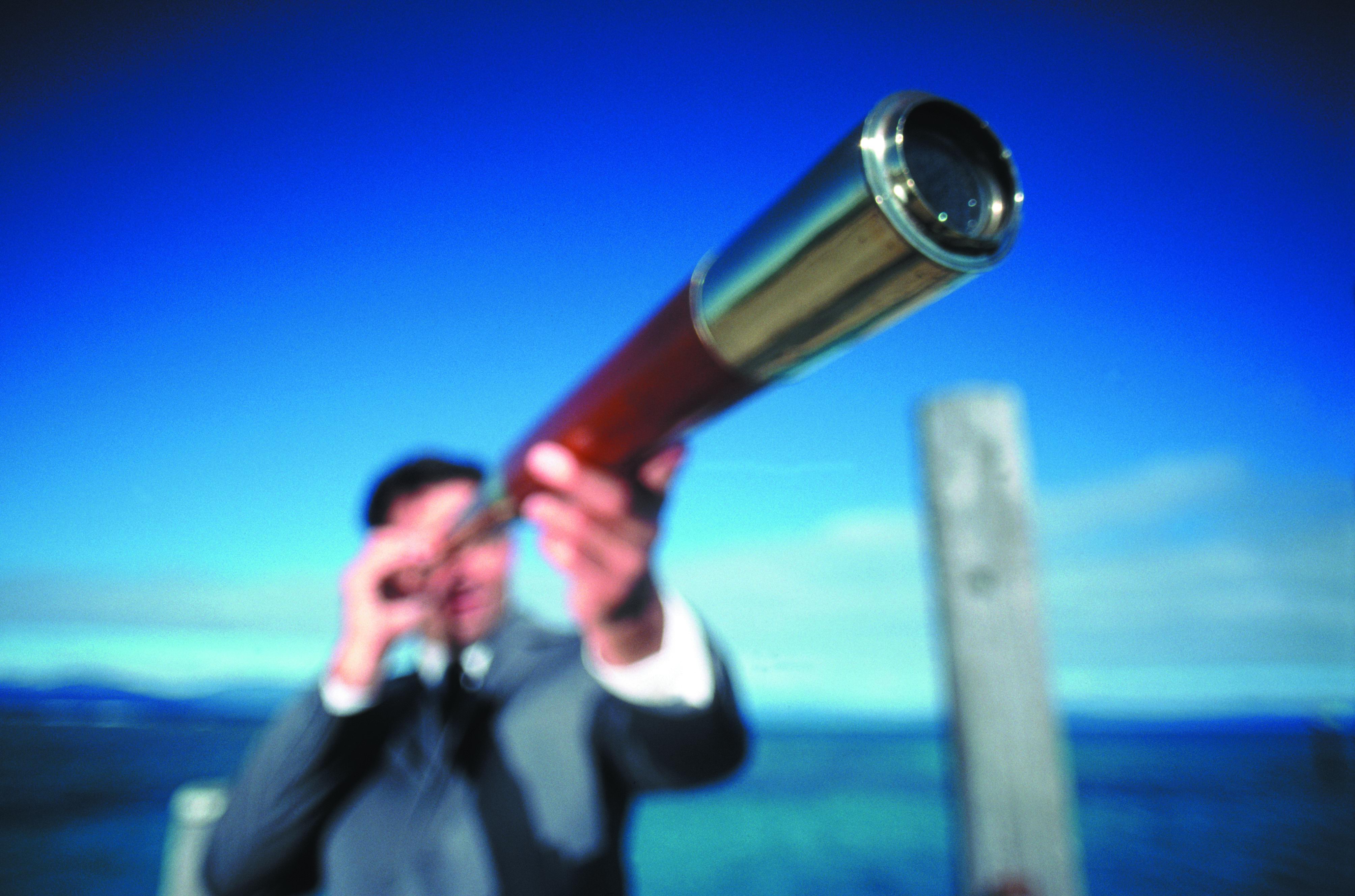 blog archive man with telescope